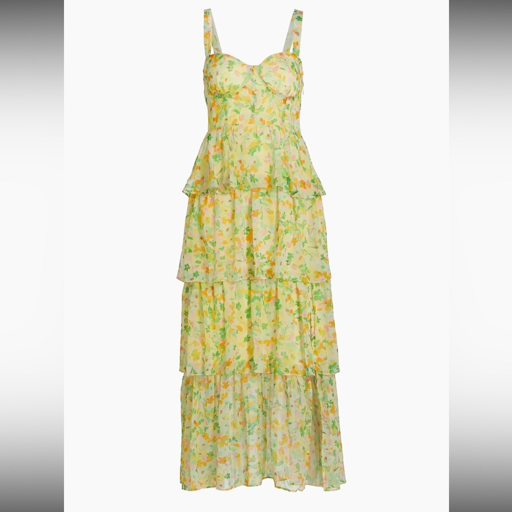 ASTR the Label Midsummer Tiered floral maxi dress